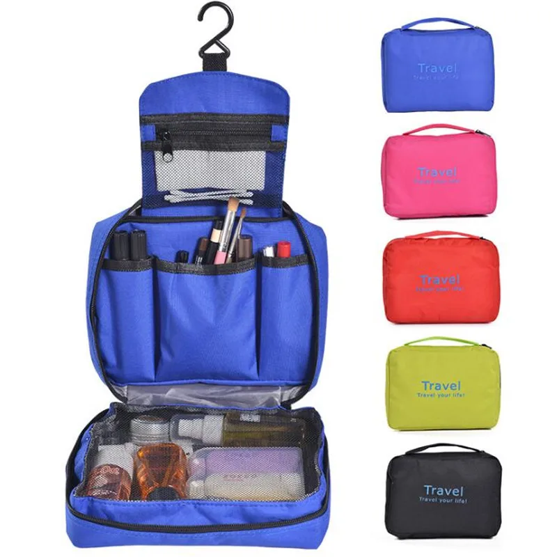 

Makeup Bag New Travel Cosmetic Bag Modern Wash Bag Unisex Large Capacity Hanging Waterproof Hook Storage Bag Travel Organizer