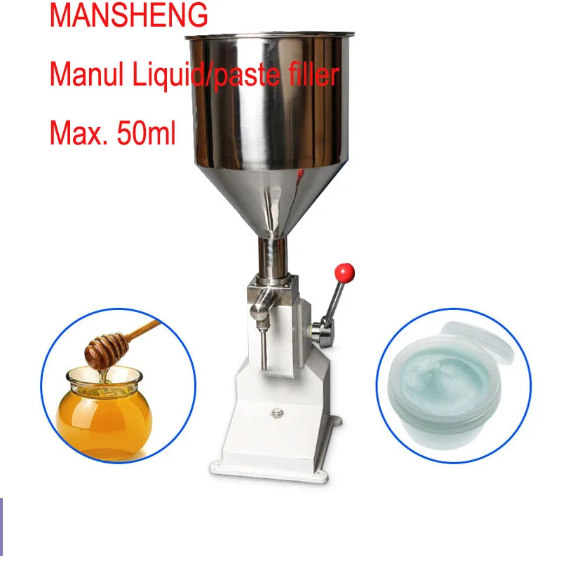 

Freeshipping Cheap Small Liquid Paste Manual Filling Machine Cream Toothpaste Filler 50ml 10ml Dose Filling machinery