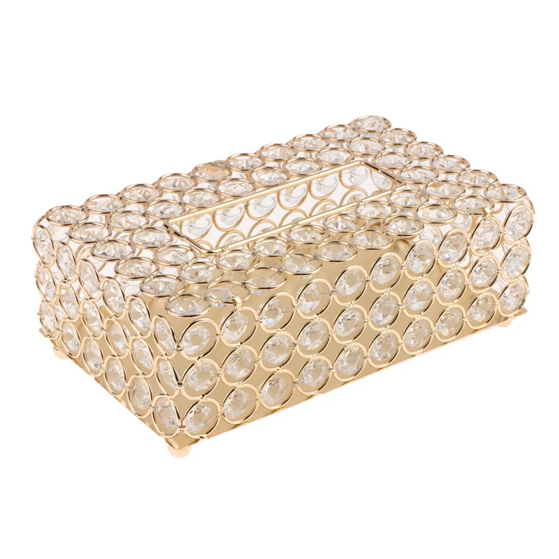 Promotion! Crystal Facial Tissue Box Holder Crystal Square Napkin Dispenser Bedroom Office Hotel Cafe Coffee House Bar