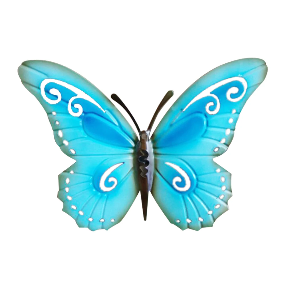 

Antique Metal Butterfly Wall Decor Simulation Hanging Butterfly Decoration (Blue)
