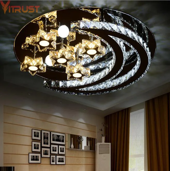 

Crystal Ceiling Lights Modern LED Lamps Living Room Foyer Bedroom Kids' Boy Girl Deckenleuchte Luminaire Plafondlamp 110 220v