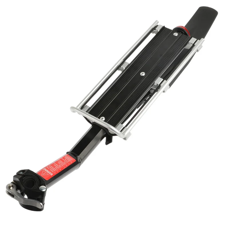 

RockBros Disc Brake V Brake Aluminum Rack Bike Cycle Bicycle Rear Rack Carry Carrier Seatpost Mount Quick Release with Fender