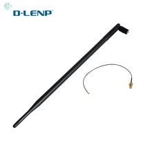Dlenp 2,4 GHz 9dbi Wifi антенна с RP-SMA разъемом для беспроводного маршрутизатора+ IPX к RP-SMA Jack штыревой кабель