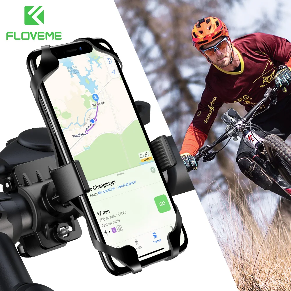 

KISSCASE Bicycle Phone Holder For iPhone XR X 7 8 Samsung S9 s8 plus Universal Motorcycle Phone Holder Bicycle Handlebar Bracket