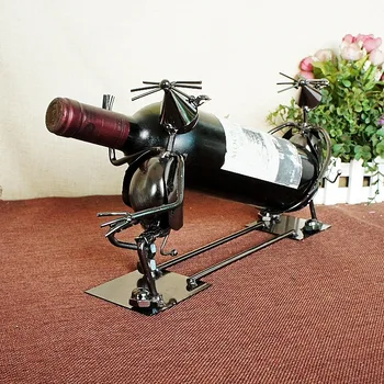 

Creative gift two mice carry red wine frame interesting high-grade taste fashion simple decoration