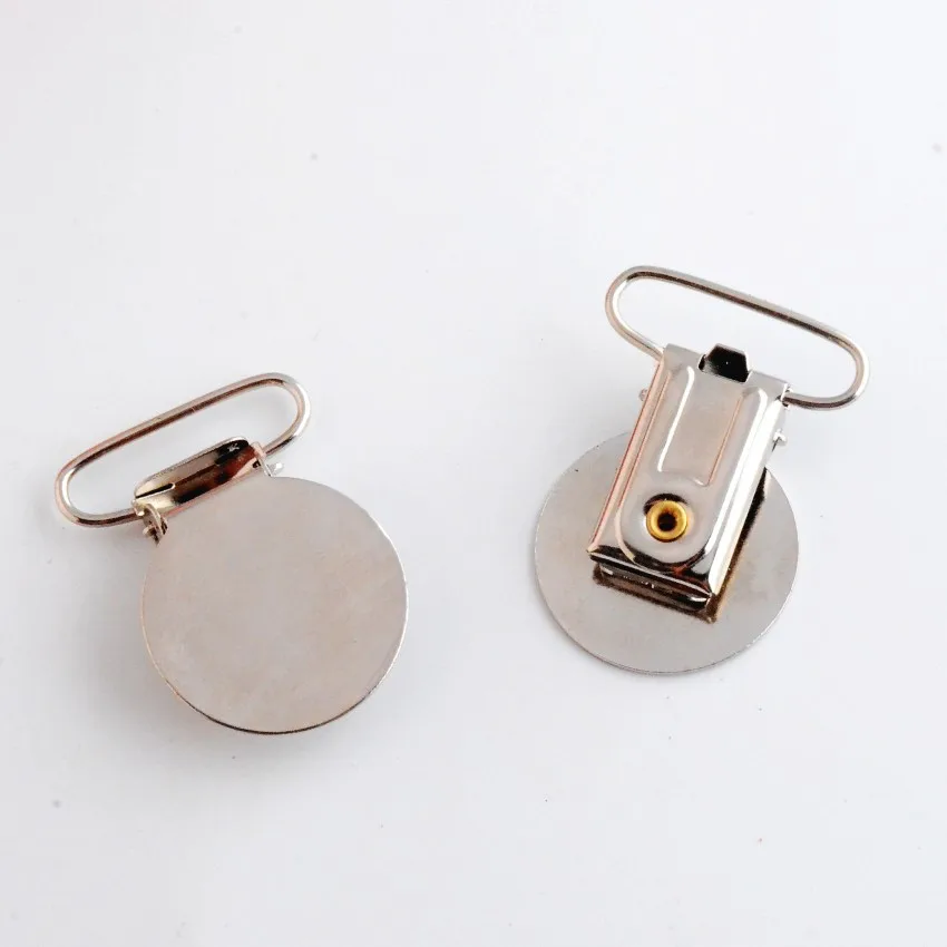 

Free Shipping 5PCs Lead Free Metal Suspender Pacifier Clips With Plastic Craft Sewing Tool 38x28mm F0999