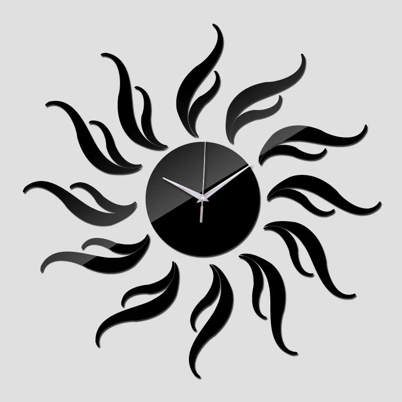 Новый Diy 3d акриловое зеркало Clocatch Horloge наклейки украшения дома Duvar современные