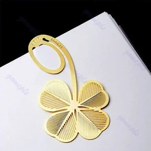 Чтение в виде четырехлистного клевера тисненый металла в качестве подарка, закладка для книги книга Mark для детей Лидер продаж w15