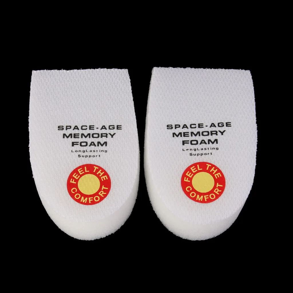 Footful Shoes Insoles Cushion Heel Cup Pads Inserts Heel Pain Spur Sponge