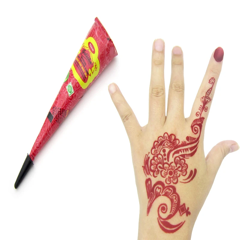 6pcs colored golecha henna tattoo paste cream cones indian mehndi 6pcs colored golecha henna tattoo paste cream cones indian mehndi