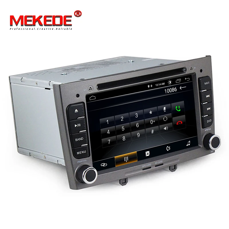 Perfect Gray colour! Android 8.1 multimedia unit car radio player for Peugeot 308 408 support GPS navigation Steering wheel controls 4