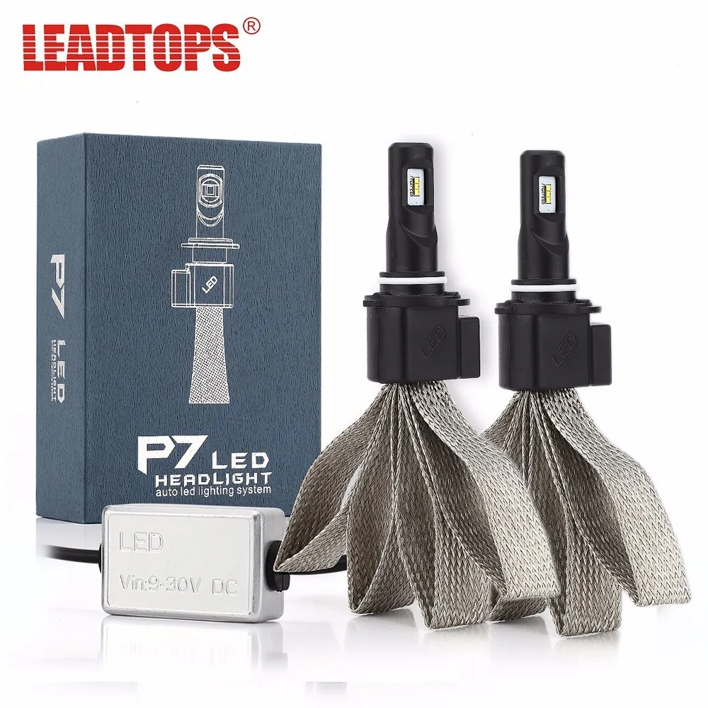 LEADTOPS H4 Hi/Lo H1 H7 H11 9005 9006 LED Car Headlights 8000lm 6000K High Brightness Auto LED Lights Conversion Kit EJ