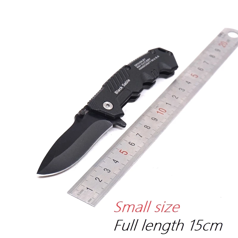 Складной карманный нож, тактический нож для выживания, боевой Открытый походный охотничий нож, универсальный нож, многофункциональный инструмент для защиты - Цвет: Small Size
