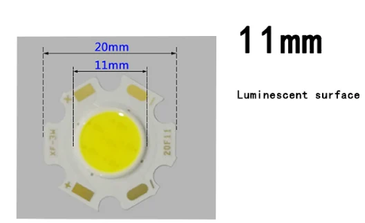 3 Вт 5 Вт 7 Вт 10 Вт SMD светодиодный COB Чип диоды высокой мощности шарик светильник лампа для Светодиодный светильник Точечный светильник уличный светодиодный светильник нейтральный светильник 4000K - Испускаемый цвет: white  11mm