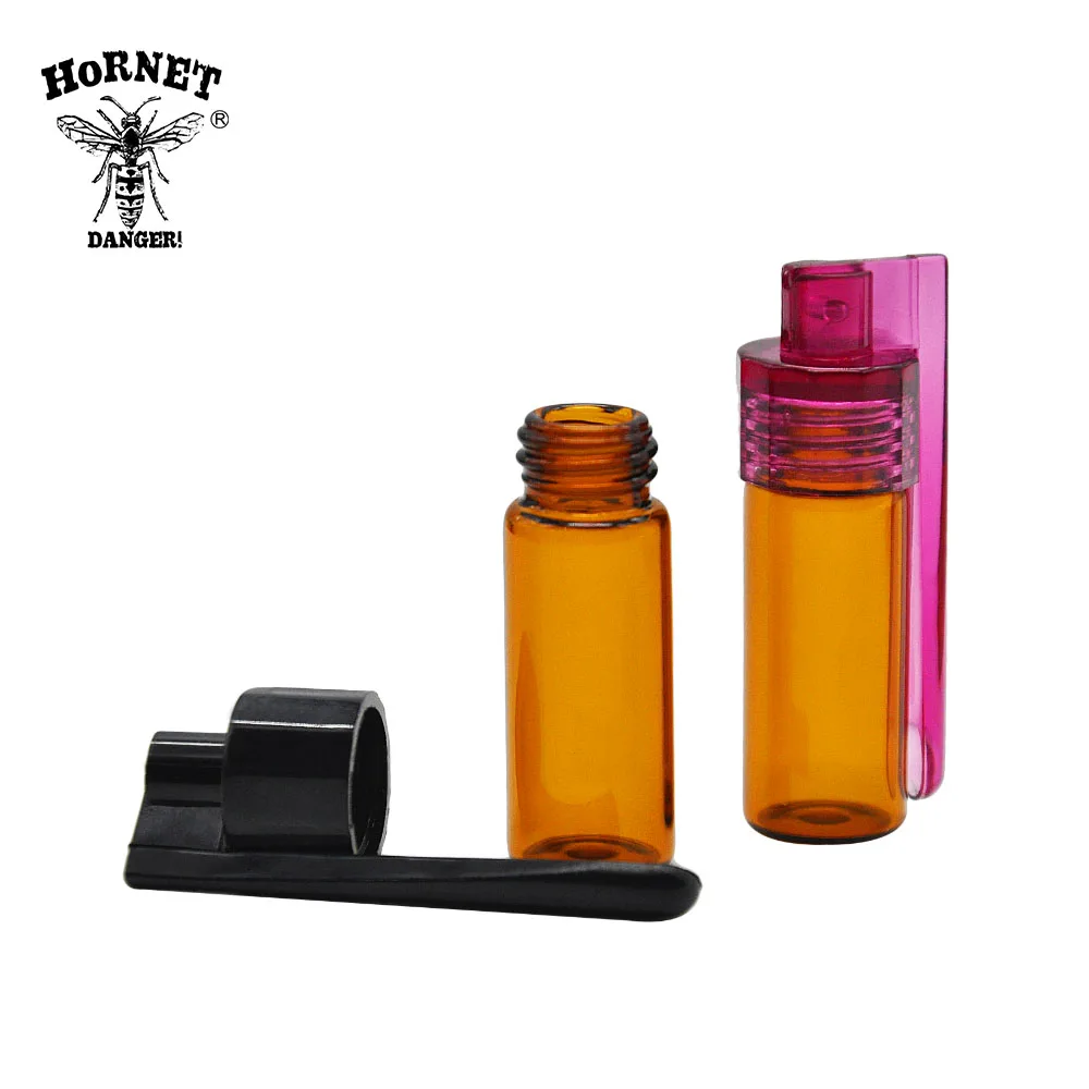 

5pcs 36mm/51mm Glass Botella Bullet Rocket Acrylic Snuff Snorter Glass Plastic Snuff Snorter,5 SnuffBottle +5 Plastic Funnel