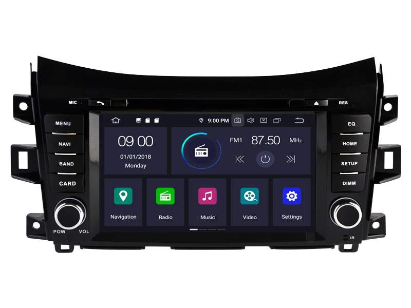 Sale Quad-Core Android 9.0 CAR DVD Player For NISSAN NAVARA/NP300/ALASKAN car multimedia AUTO support DVR WIFI DAB OBD 3