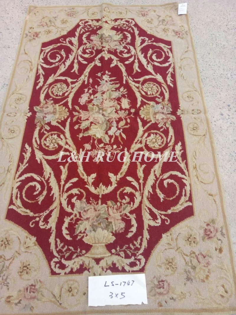 3'x5 Нидлпойнт ковры новозеландской шерсти ковры ручной работы для украшения дома