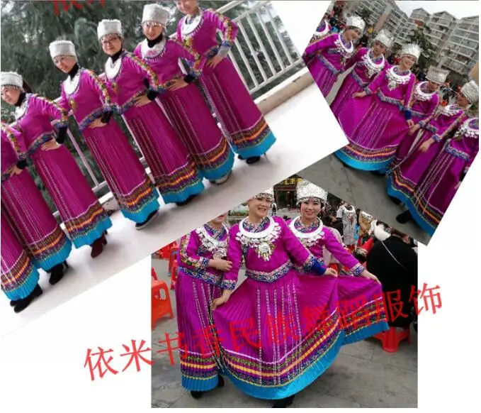 Новая мода Hmong одежда женский танцевальный костюм