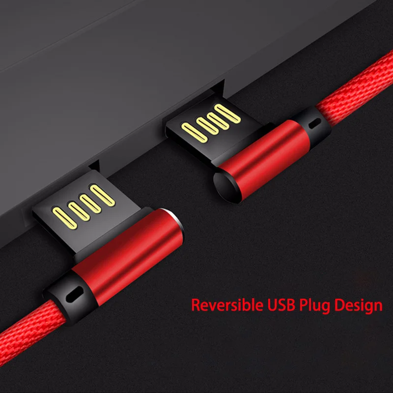 

USB 3.1 Type C Cable 2A Fast Charger 90 Degree Game Data Line For HUAWEI P20 lite p9 p10 plus honor 8 9 10 v8 v9 v10 mate 9 10