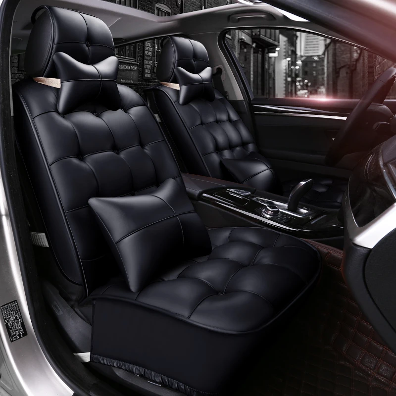 Front+Rear 5 seats Universal winter warm Car Seat Cover set for SEAT