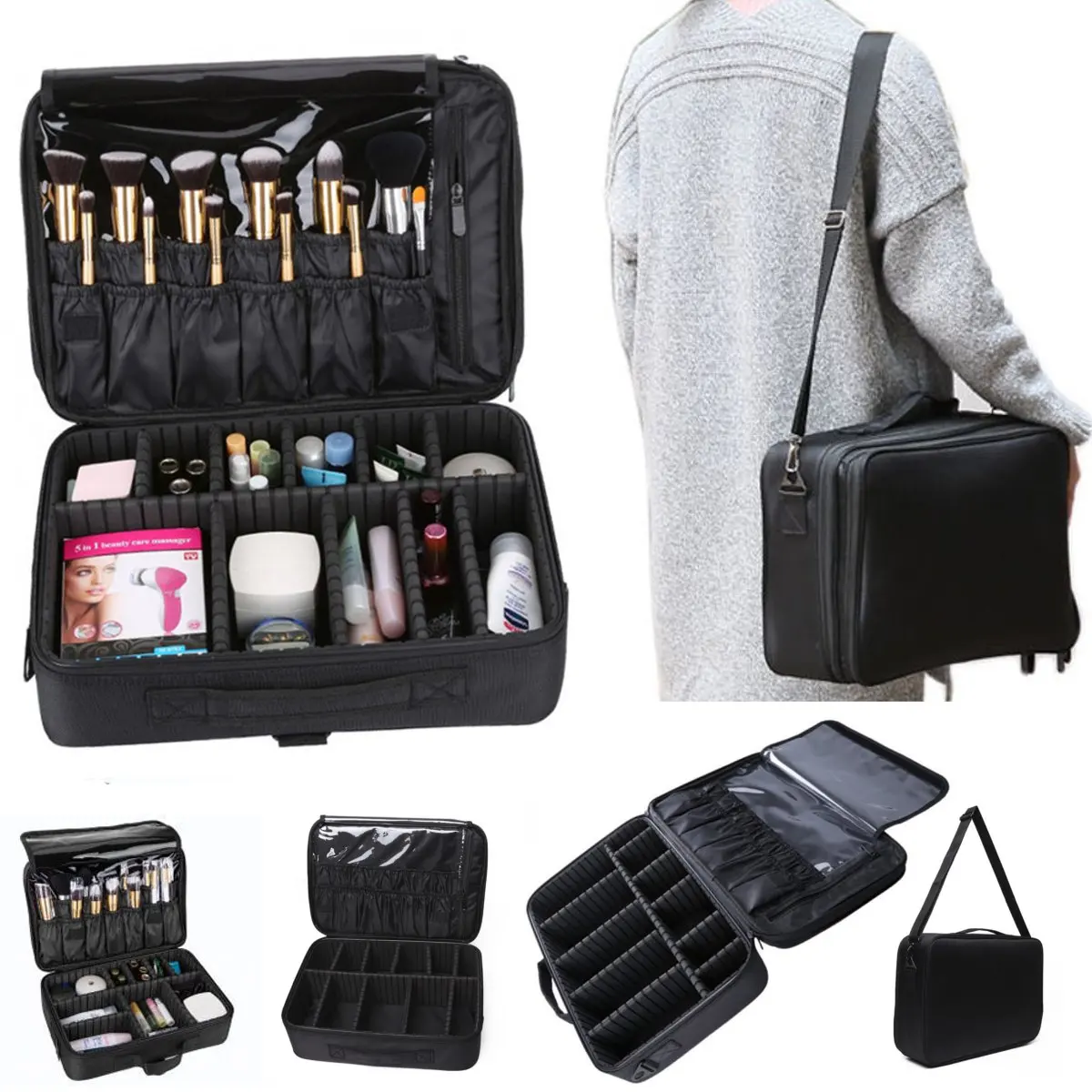 Aliexpress Makeup Brush Bag Case Cosmetic Pouch Storage Aliexpress Makeup Brush Bag Case Cosmetic Pouch Storage Handle Organizer Artist Travel Kit 40 28 14cm Beauty Box Toiletry From Reliable