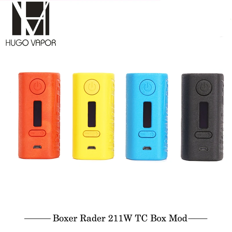

New Arrival Electronic Cigarettes Mod Hugo Vapor Boxer Rader 211W Mod High Quality Nylon Material Big OlED display Vaporizer