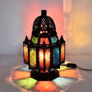 

Coffee shop desk lamp retro Table Lamps European style lamp Morocco Turkey Southeast Asia Thai style lighting LU71359 -YM