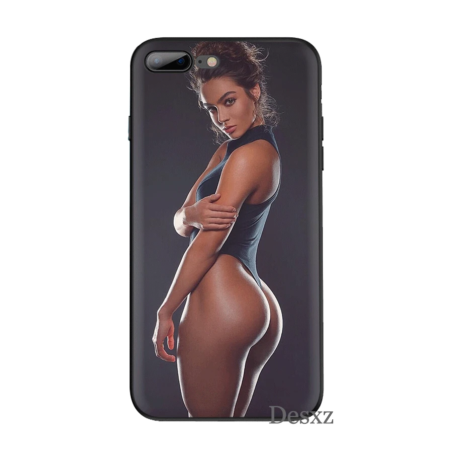 Силиконовый ТПУ чехол для телефона сексуальный корпус девочек Iphone 5 5s SE 6 6s 7 8 Plus X XS