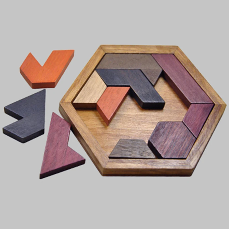 

Jigsaw Puzzles For Adults Educational Board Games For Kids Wooden Puzzles Tangram Wood Blanks Jouet Enfant Toys 70B262