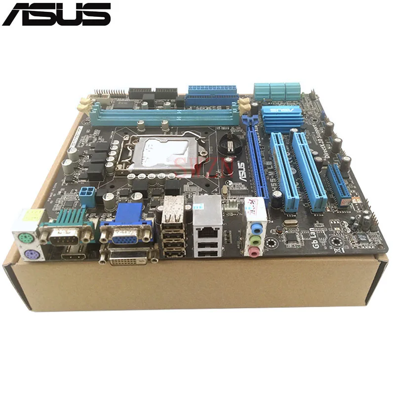 

original Used Desktop motherboard For ASUS P7H55-M LE support LGA1155 I3 I5 I7 2*DDR3 support 8G 6*SATA2 USB2.0 UATX