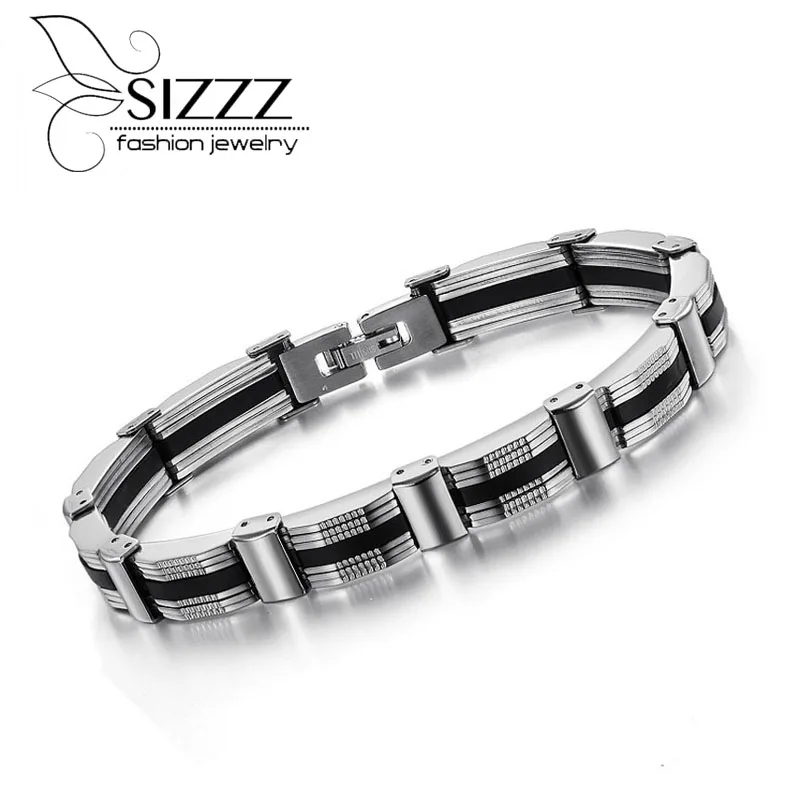 Мужской браслет из нержавеющей стали SIZZZ ширина 10 мм длина 22 см|steel bracelet|stainless steel