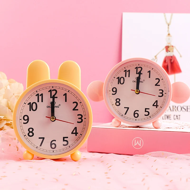 Cute Children's Alarm Clock Simple Multicolor Creative Bedroom Classroom Office Decoration | Дом и сад