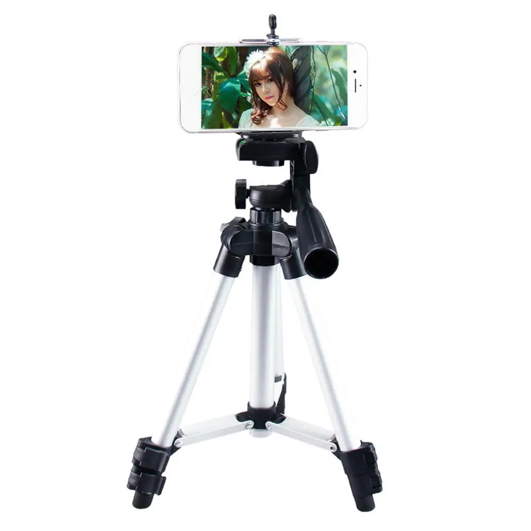 

Universal Adjustable Phone Tripod Stand Mount Holder Clip Set For Xiaomi iPhone Samsung Huawei Cell Phone DSLR Camera Tripod
