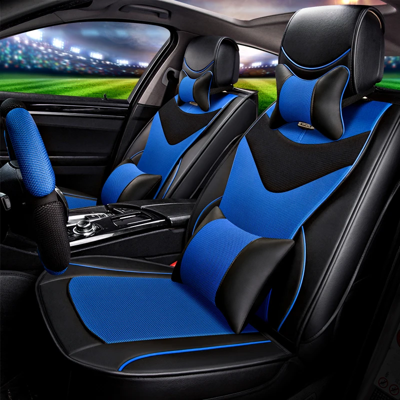 Seat Covers For Suv Deluxe PU Leather Style 5Seats Car Seat Cover