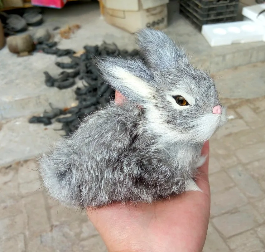 lifelike stuffed bunny
