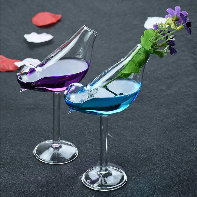 Buy NEW 2pcs Birds Shaped cocktail glass personality