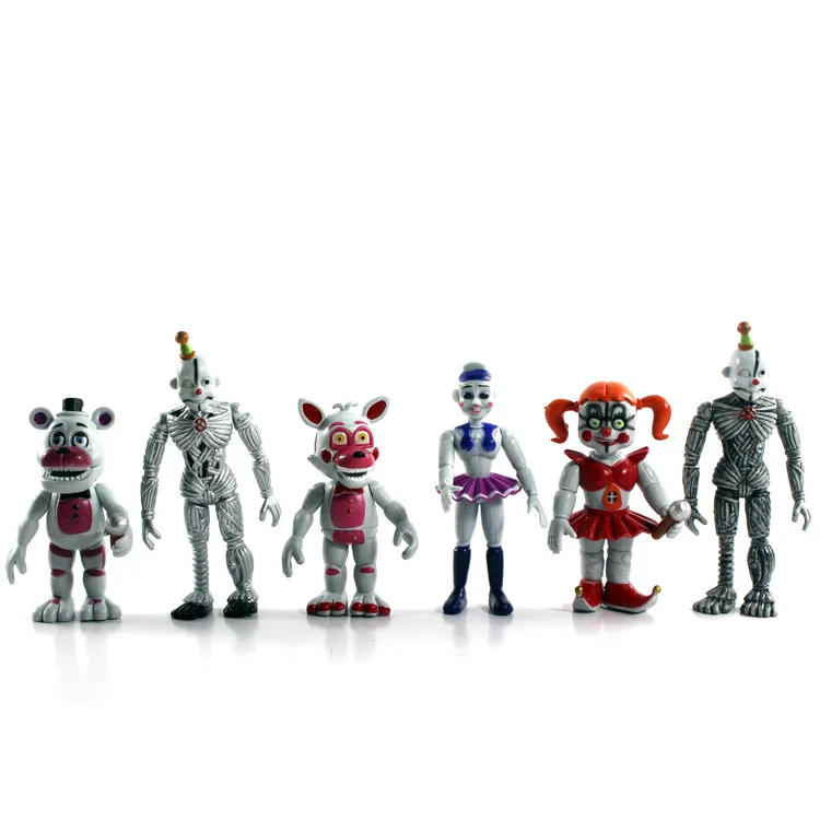 Набор фигурок Five Nights At Freddy's 4/5/6/8/10/12 шт. FNAF Foxy Bonnie Freddy Fazbear Sister модель