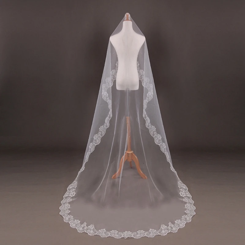 

Wedding Bridal 2 Meters 3 Meters Long One Layer Veil Elegant Wedding Accessories