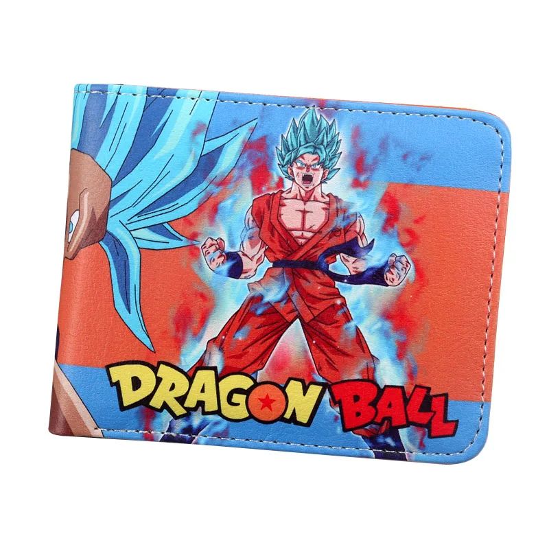 Dragon Ball z кошелек Goku короткий кошелек молодые мужчины, Женщины студентов Аниме Мода короткий кошелек