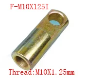 

Free shipping 2 pcs I Joint M10x1.25mm Female to Male Thread Pneumatic Cylinder Piston Clevis,F-M10X125I