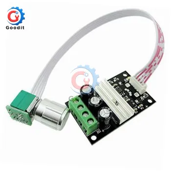 

DC 12V 24V PWM Motor Speed Controller Adjustable Reversible Reverse Regulator Module Extended Knob Switch Control 3A 80W 6V-28V