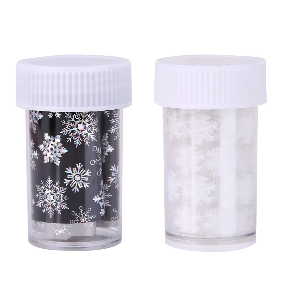 

Star Dreaming Snowflake Nail Foil Nail Art Transfer Sticker Decals DIY Manicure Nail Tips Decorations Accessories 4cm*120cm