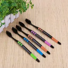 5Pcs/Pack Dental Personal Oral Care Teeth Brush Soft Toothbrush Bamboo Charcoal Nano Brush Tooth Brush Black Heads For Teeth