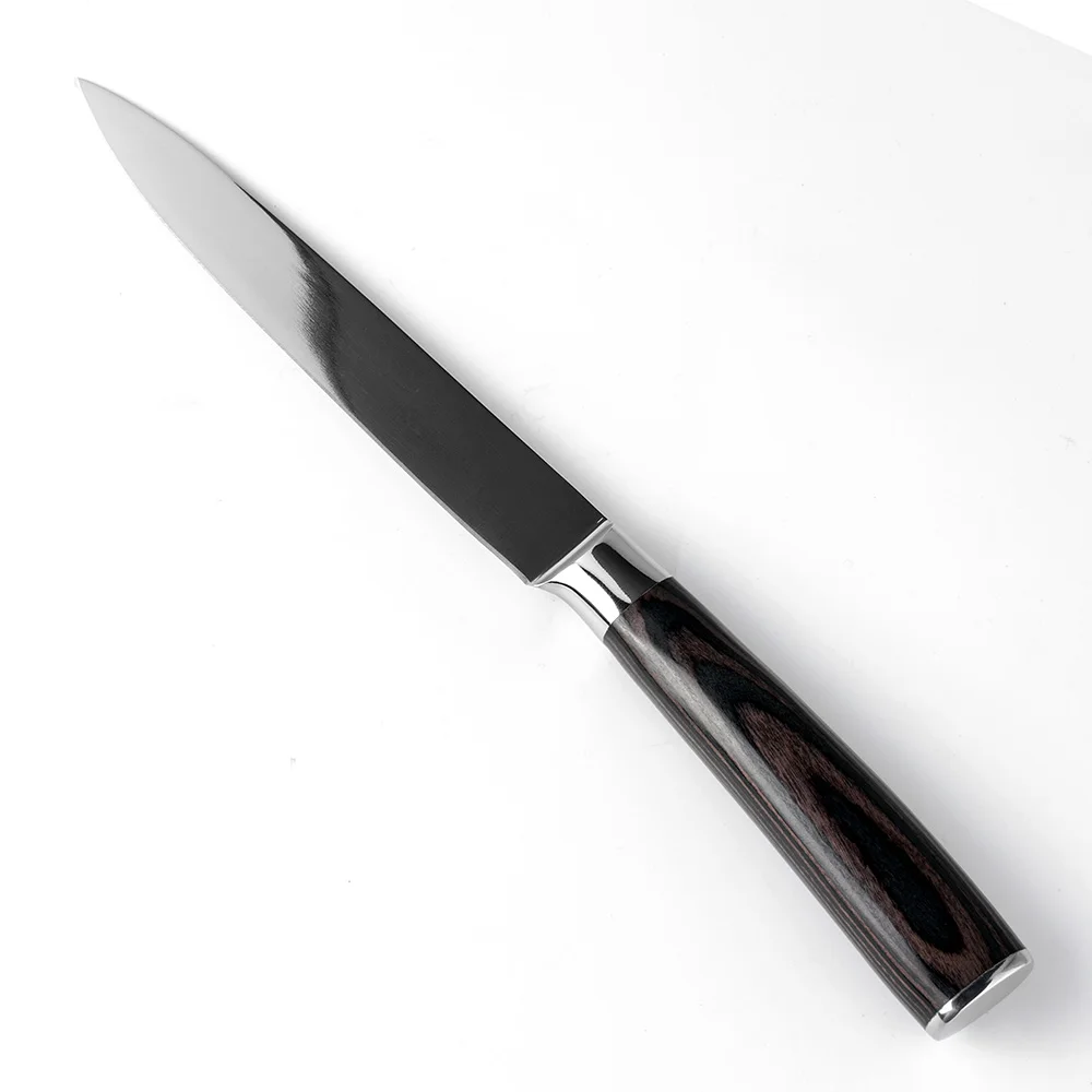 XITUO 5," дюймовые универсальные ножи 7CR17Mov из нержавеющей стали, японский нож шеф-повара сантоку, нож для мяса, кухонные аксессуары, Pakka Wood