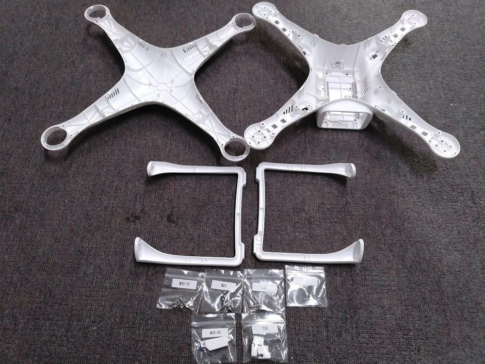 100% Оригинальный DJI Phantom 3 Standard S корпус верхний нижний шасси запасные части|Корпусы