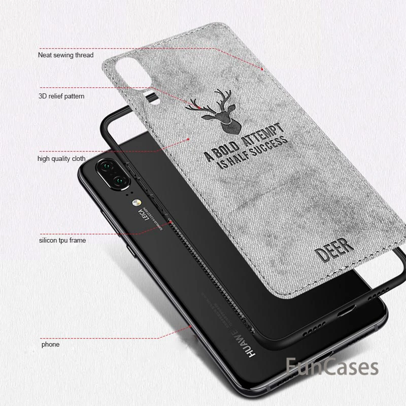 Тканевый чехол для телефона huawei p20 lite pro plus p10 mate 9 10 honor v9 v10 play 8x note nova 2 2i 2s 3 3e RS 9i