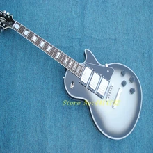 

New arrival G Custom shop silverburst LP electric guitar,Chrome hardware,H-H-H pickups LPguitar,free shipping
