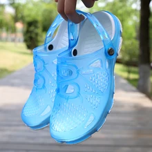 Новые садовые Туфли-сабо; водонепроницаемая обувь; быстросохнущие летние пляжные тапки; дышащие открытые сандалии на плоской подошве; женская обувь для взрослых; EVA Zapatos