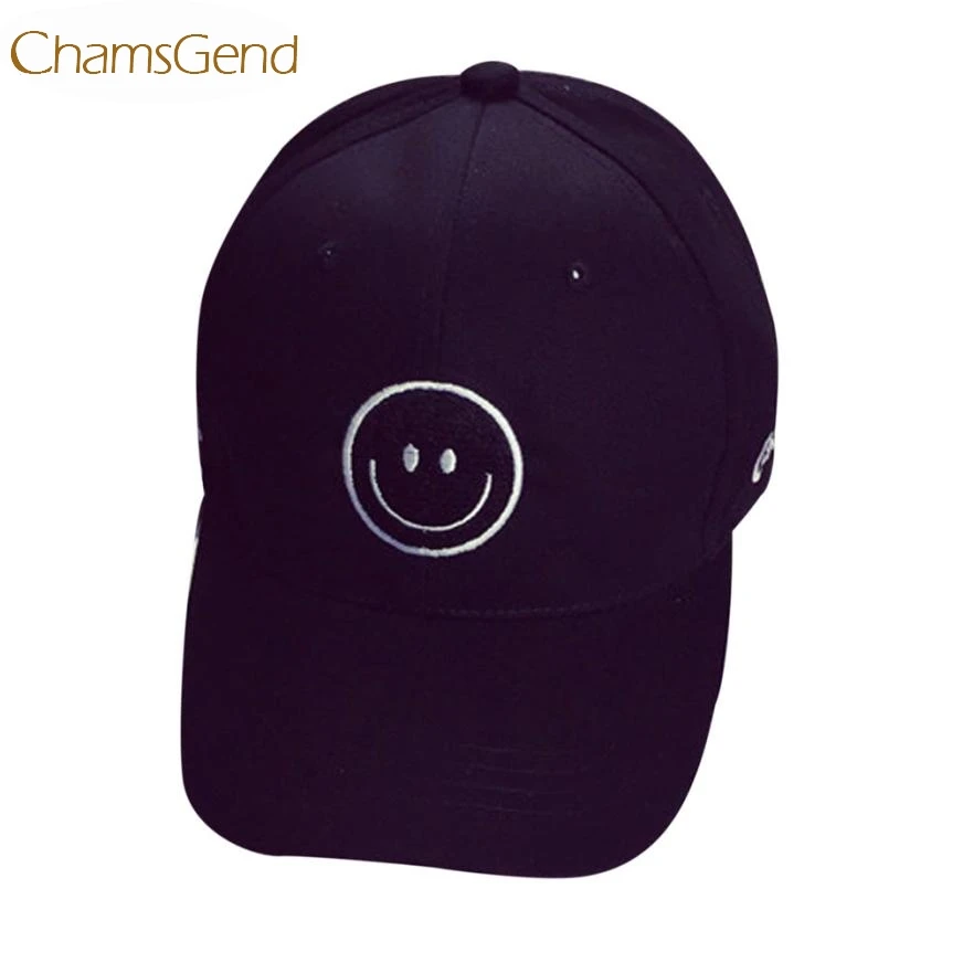 

Newly Design Embroidery Smiling Face Cotton Baseball Cap Summer Hat #0801