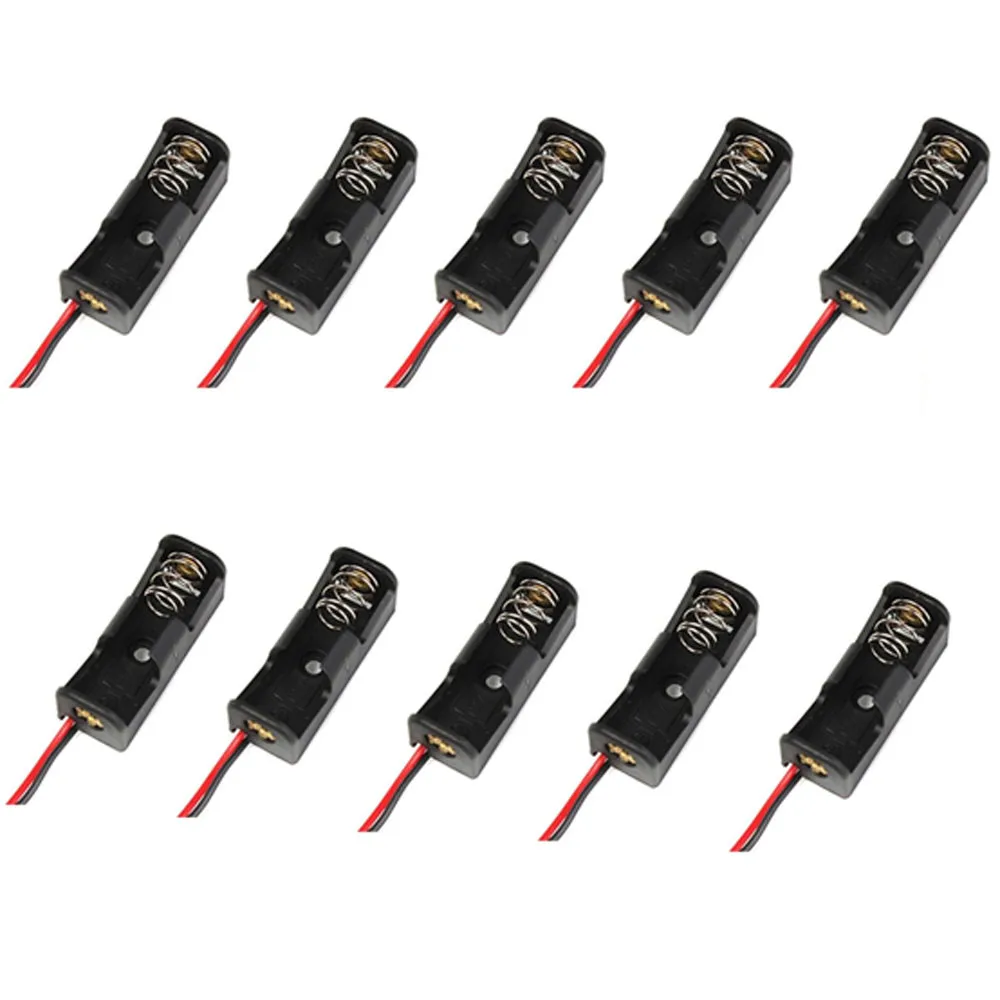 

10PCS 23A /A23 Battery 12V Clip Holder Box Case Black 10#